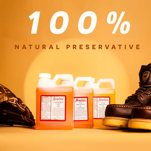 Vista 3 de Angelus Brand Prime - Aceite de cuero para botas, zapatos, guantes de béisbol, tachuelas y más, impermeable, suaviza, condiciones, conserva, marrón