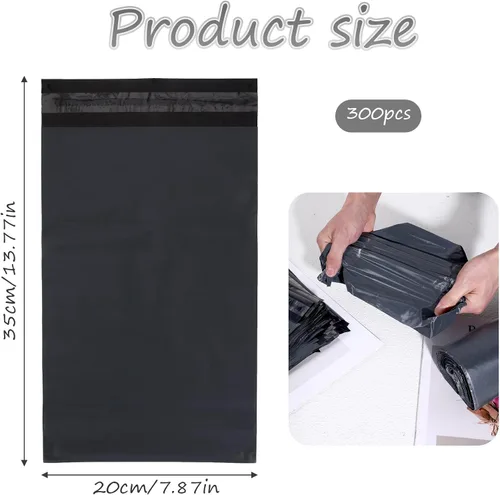 Vista 2 de Giantree Paquete de 200 bolsas de eliminación de bolsas de ostomía, bolsas de colostomía de 7.87 x 13.78 pulgadas de alto sellado que evita olores