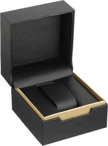 Vista 3 de Akribos XXIV AK896 - Reloj con esfera de cristal pavé para mujer, bisel de diamantes con borde elevado en correa de cuero genuino