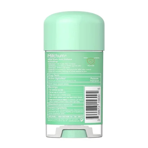 Vista 5 de Mitchum Power Gel, gel transparente en polvo, antitranspirante y desodorante para mujeres, 2.25 onzas (paquete de 3)