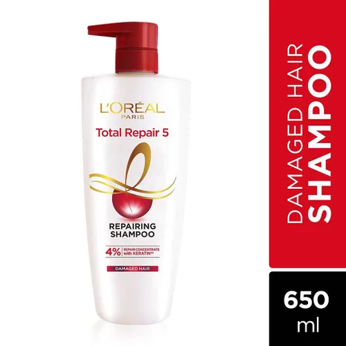 Vista 7 de L'Oreal Paris Hair Expertise Total Repair 5 Champú, 21.6 fl oz