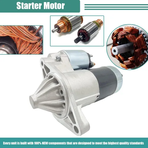 Vista 4 de SMT0077 Arrancador de repuesto para Jeep Cherokee 1999-2001, Grand Cherokee 1999-2002, TJ Series 1999-2002, Wrangler 1999-2002 M0T91081, M0T91081ZC