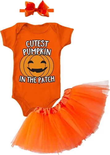 Vista 13 de Tcombo Pumpkin Face - Body Jack O' Lantern Naranja - Cara de calabaza negra