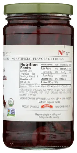 Vista 2 de Jeff's Naturals Aceitunas Kalamata griegas en rodajas orgánicas - 7 oz