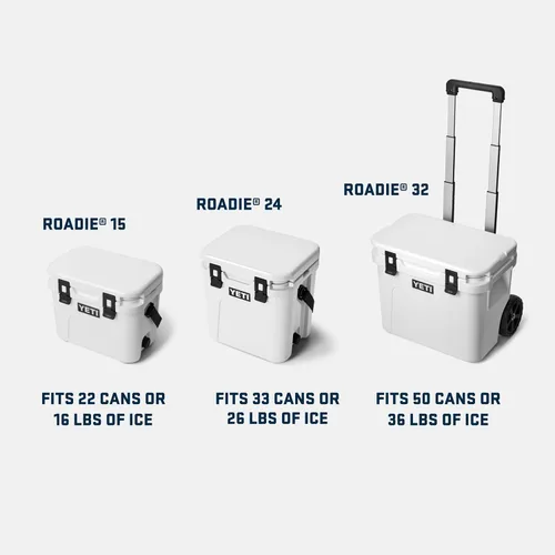 Vista 6 de YETI Roadie 24 2.0 - Enfriador duro con correa de hombro DoubleDuty y tapón de drenaje Canela