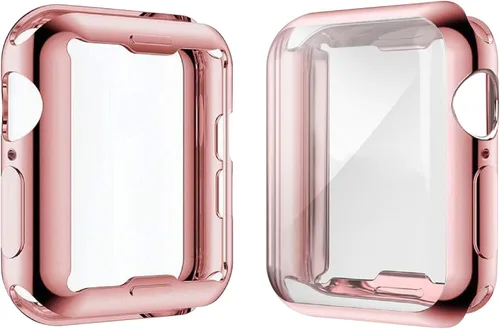 Vista 14 de JULK - Funda protectora general suave de TPU HD ultrafina para iWatch SE 3 (2025) / Series SE / 6/5 / 4, paquete de 2 unidades [Paquete de 2]
