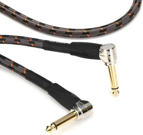 Vista 4 de Roland Gold Series Cable de instrumento, conector angulado/en ángulo de 1/4 pulgadas, 1 pie