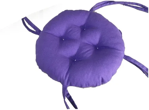 Vista 22 de Cojines de asiento redondos para exteriores con lazos, almohadillas para sillas de pana súper suaves, antideslizantes, herramientas para sillas