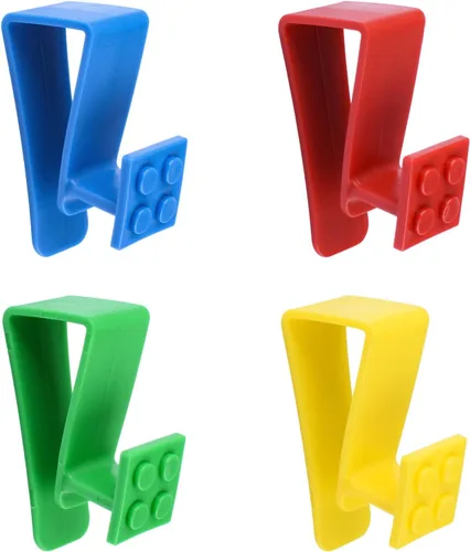 Vista 18 de Over Cabinet Door Hooks, 8Pcs Plastic Over Door Single Hooks Multi-Purpose Over The Cupboard Drawer Hooks Space-Saving Hanger Extender Clips Hooks