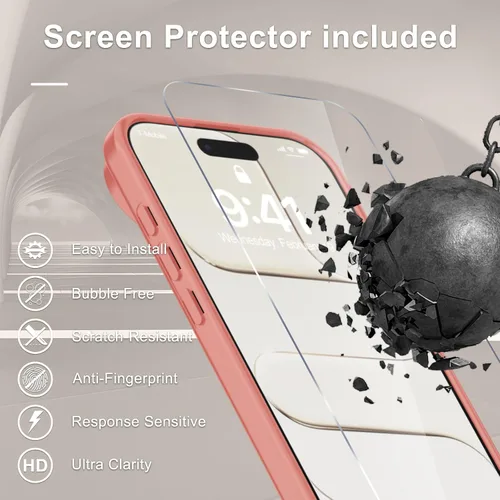 Vista 156 de Funda para Google Pixel 10 Pro XL, cubierta magnética mate, color negro Fit for MagSafe, Screen Protector included, Shockproof Military Grade