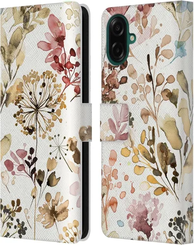 Vista 189 de Head Case Designs Officially Licensed Ninola Beige Wild Grasses Leather Wallet Case Compatible with Samsung Galaxy A07 4G