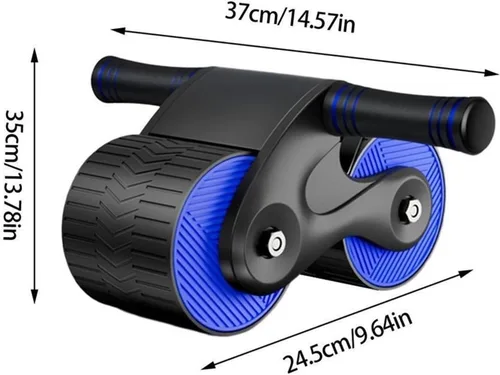 Vista 2 de Abdominales Dieta Músculos Abdominales Fitness Rueda Ab Slide Entrenamiento Rebote Automático Rueda Abdominal Rueda Para