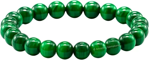 Vista 662 de Amazing Gemstone Crystal Bracelet for Women Men's Gifts - Protection Healing Crystal Bracelet - 8mm Gemstone Beaded Stretchable Bracelet Pulseras