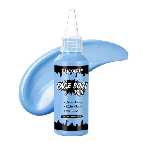 Vista 8 de Pintura blanca del cuerpo de la cara, maquillaje a base de agua Blanco