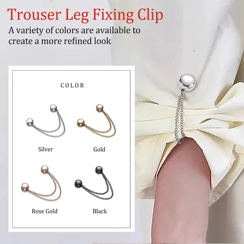 Vista 8 de FJW Clips de ropa multifuncionales: clips magnéticos para dobladillo para camisas y dobladillos ligeros, clip de estilo sin alfileres para bufanda
