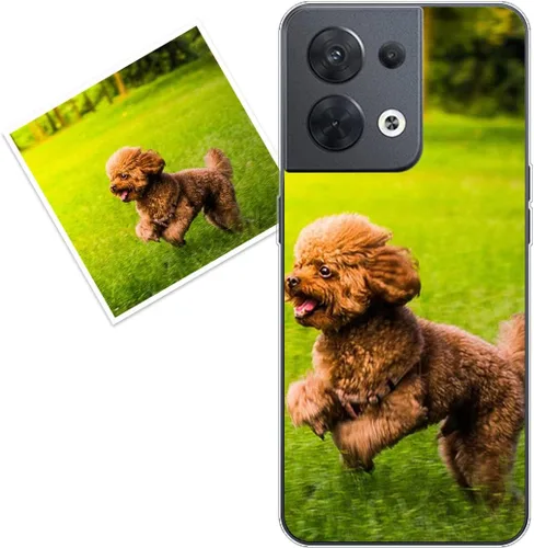 Vista 44 de Funda personalizada compatible con Oppo A1 Pro, fundas de teléfono personalizadas con imagen de foto, imagen de texto, cubierta transparente