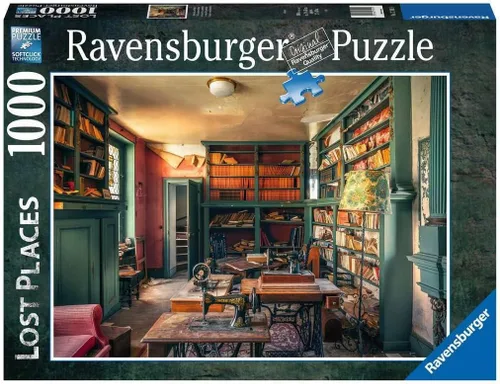 Vista 10 de Ravensburger Singer Library - Rompecabezas de 1000 piezas para adultos, 12000180, herramientas hechas a mano, fabricado en Alemania, cada pieza