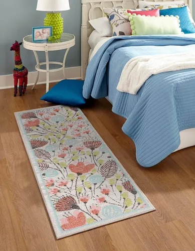 Vista 7 de Unique Loom Whimsy Collection - Alfombra rectangular de 2 pies 2 pulgadas x 2 pies 11 pulgadas, marfil/negro