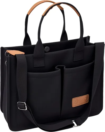 Vista 20 de Bolso de lona para mujer, bolsos cruzados para mujer, bolsos de trabajo para computadora portátil, bolso grande de mano para enfermera o profesora