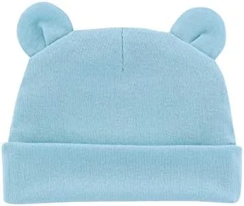Vista 7 de Guozyun Sombreros recién nacidos Bebé Niña Algodón Beanie Gorras Sombrero Bebé Suave Cráneo Tapas Hospital Sombrero para Bebé Niña 0-12 Meses