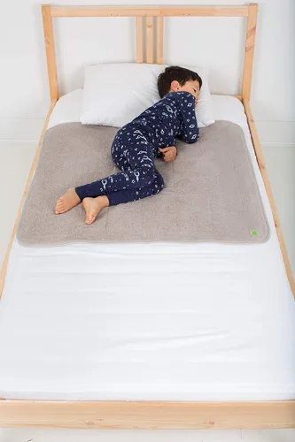 Vista 19 de PeapodMats Tapete de Cama Impermeable para Enuresis e Incontinencia - Protector Reutilizable. Colocación Segura y Transpirable. Lavable. Ecológico