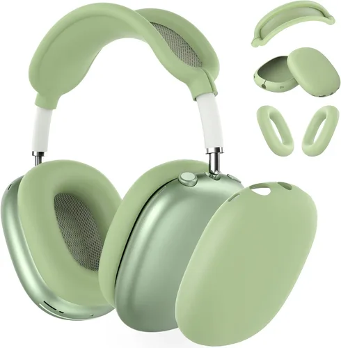 Vista 24 de Funda rígida para AirPods Max con modo de sueño, funda de transporte para auriculares con almohadillas de silicona para AirPods