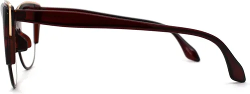 Vista 4 de SA106 Womens High Point Squared Half Rim Look Cat Eye Glasses