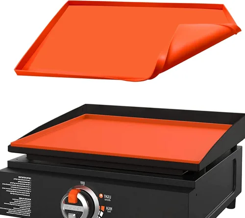 Vista 7 de Favfully - Tapete de silicona para parrilla, cubierta de parrilla de 22 pulgadas, funda protectora para parrilla Blackstone de 22 pulgadas