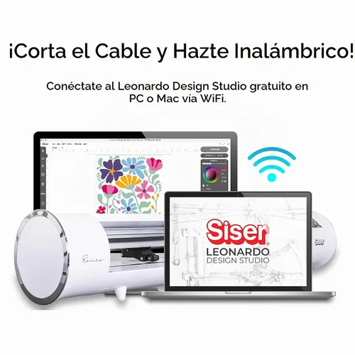 Vista 5 de Siser Romeo - Cortador de alta definición – Máquina de corte profesional de 24 pulgadas para vinilo, papel y más – Compatible con WiFi con Windows