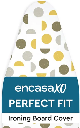 Vista 28 de Encasa XO Funda para tabla de planchar y almohadilla 42"x14" - Acolchado grueso de fieltro de 3mm, ajuste con cordón y bloqueo, fácil de colocar