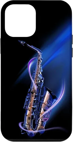 Vista 16 de Funda para iPhone 16 Minimalist Saxophone Style PC Saxophonist Lover