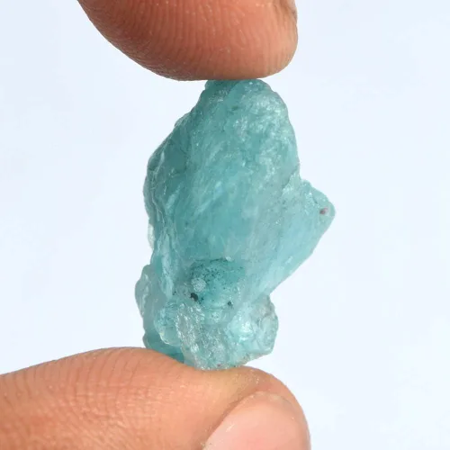 Vista 2 de Cristal de piedra aguamarina azul crudo 14.50 Ct Natural Real Sin tratar Azul áspero Aguamarina Piedra preciosa suelta DT-198, Gema, Brasil