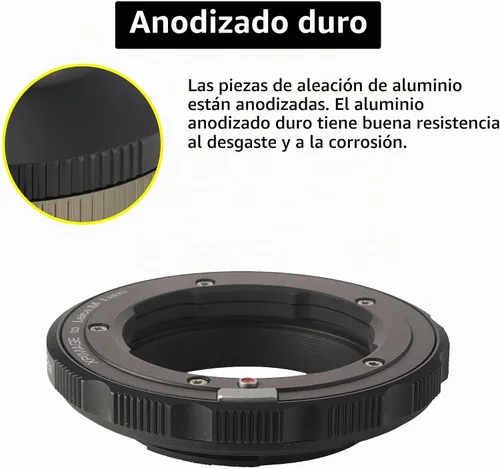 Vista 7 de Anillo adaptador de montaje de lente compatible con lente Leica M a cámara Leica o Panosonic L Mount
