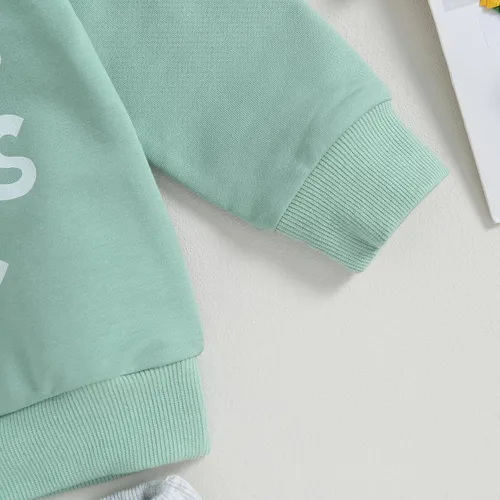 Vista 30 de GOOCHEER Conjunto de ropa de manga larga para niña pequeña, camisa y pantalones para niña, conjunto de ropa de primavera, otoño e invierno