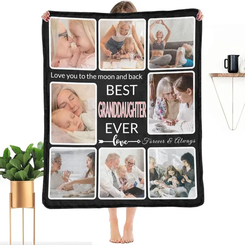 Vista 29 de Regalos para Tías Manta Personalizada con Foto, Haz una Manta Personalizada para Tías con Imagen Recuerdos Personalizados Souvenir Manta de Las