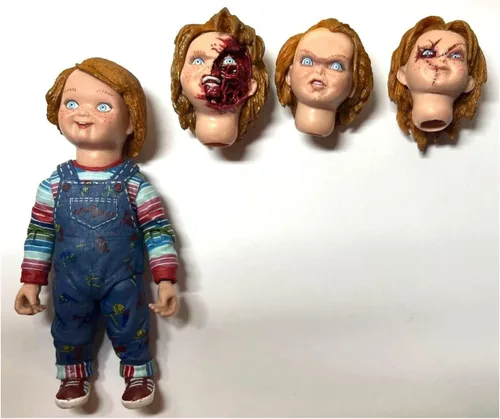 Vista 3 de Figura de acción de Chucky en escala, 4 pulgadas, marca NECA
