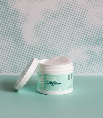 Vista 7 de Face Haus The Radical Reformer - Almohadillas exfoliantes de rejuvenecimiento con 10% AHA y BHA para una piel más brillante y suave, 50
