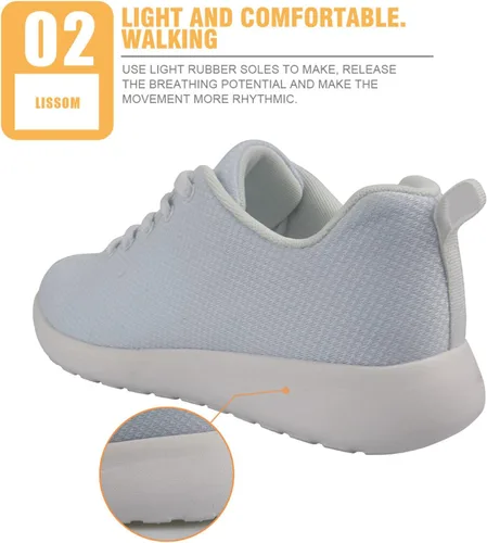 Vista 4 de FOR U DESIGNS Tenis deportivos para correr para mujer, zapatos de caminar, ligeros, casuales