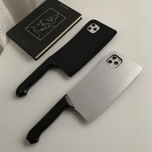 Vista 8 de Funda para iPhone 6 Plus/iPhone 6S Plus, creativa, bonita, de alta imitación, divertida, cuchillo de cocina, protección anticaída, funda