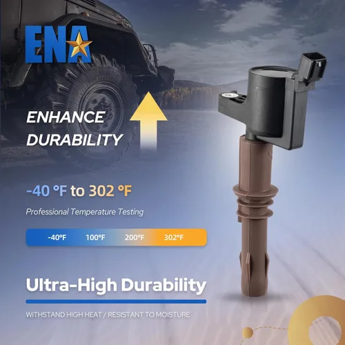Vista 5 de ENA Paquete de bobina de encendido marrón Compatible con Ford Lincoln Mustang F150 F250 F350 F450 F550 F650 F750 F53 F59 Expedition Explorer Lobo