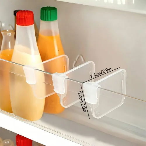 Vista 2 de Organizador de 10 congeladores, organizador de refrigerador visible con divisores y asas extraíbles, estante para refrigerador, libremente