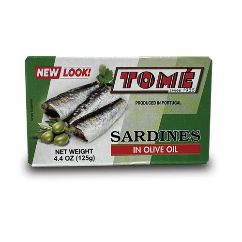 Vista 3 de 4 paquetes de sardinas Tomé (en aceite de oliva) 4.41 oz Ea