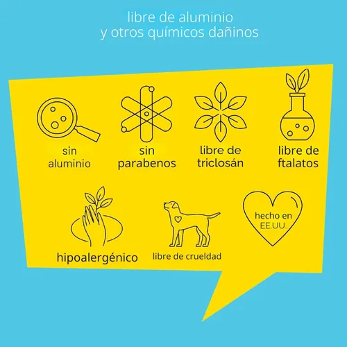 Vista 4 de Fresh Monster Desodorante Natural para Niños y Adolescentes Sin Aluminio, Sin Parabenos e Hipoalergénico Testado por Dermatólogos Protección