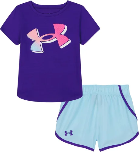 Vista 51 de Under Armour Conjunto de camiseta y pantalones cortos de manga corta de 2 piezas para niña Soft Fabric for Everyday Comfort, Breathable, Lightweight