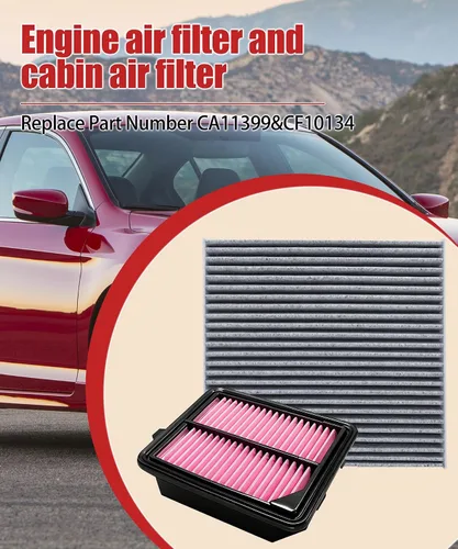 Vista 3 de 2 filtros de aire de motor CA11399 y filtro de aire de cabina CF10134 para Honda Accord 2.0L Hybrid (2014-2015 2017-2022), piezas de filtro de aire