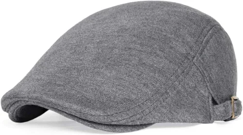 Vista 12 de VOBOOM Hombres Newsboy Cap Algodón Flat Ivy Gatsby Driving Hat