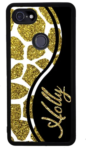 Vista 4 de Funda de goma negra personalizada con diseño de jirafa compatible con Google Pixel 10, 10 Pro, 10 Pro XL, 9a, 9 Pro, Pixel 9, Pixel 9 Pro XL, 8a, 8