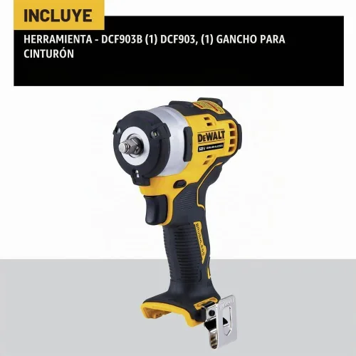 Vista 2 de DEWALT DCF903B XTREME 12V MAX* Llave de impacto inalámbrica sin escobillas de 3/8 pulgadas (solo herramienta)