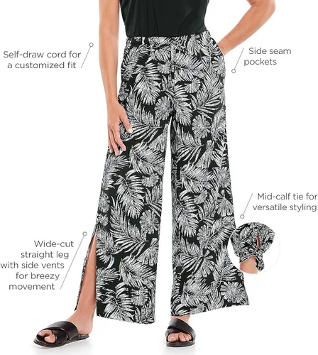 Vista 3 de Coolibar UPF 50+ Petra - Pantalones de pierna ancha para mujer, protección solar