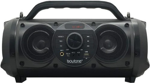 Vista 4 de Boytone BT-18BK Altavoz portátil Bluetooth Boombox, interior/exterior, sonido fuerte, graves más profundos, ecualizador, subwoofer de 5 pulgadas